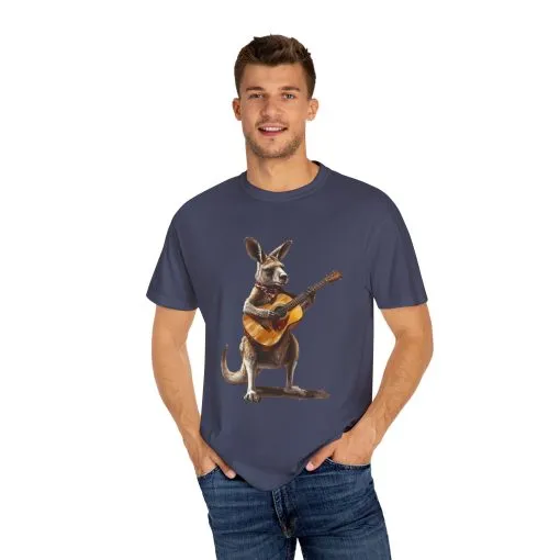 Funny Kangaroo Playing Guitar Unisex T-shirt - Image 43