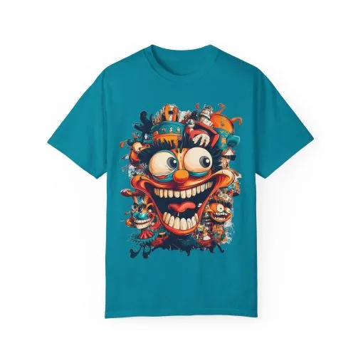 Whimsical Clown Graphic Unisex T-Shirt - Fun and Playful Design for Festivals and Everyday Wear - Image 9