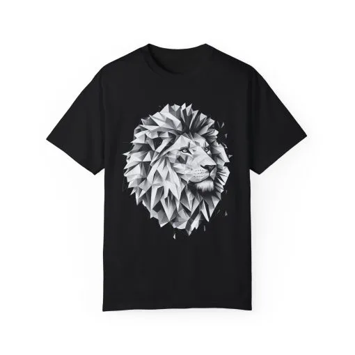 Geometric Lion Unisex T-shirt - Bold, Artistic Design for Animal Lovers - Image 17