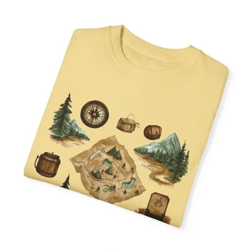 Adventure Awaits Unisex Garment-Dyed T-Shirt – Perfect for Nature Lovers and Camping Enthusiasts - Image 2