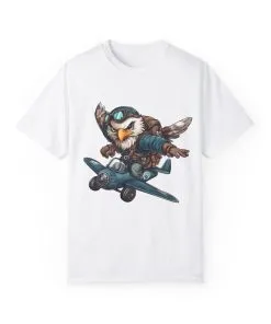 Adventure Owl Unisex Garment-Dyed T-Shirt - Perfect for Flyers and Animal Lovers
