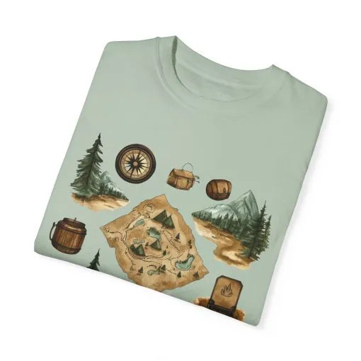 Adventure Awaits Unisex Garment-Dyed T-Shirt – Perfect for Nature Lovers and Camping Enthusiasts - Image 30