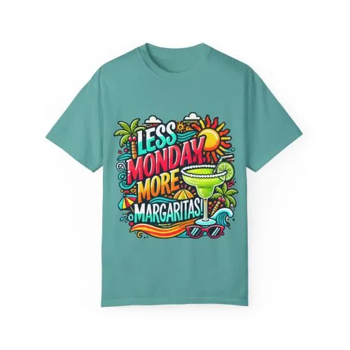 Less Monday More Margaritas Unisex T-Shirt - Fun Summer Vibes - Image 30