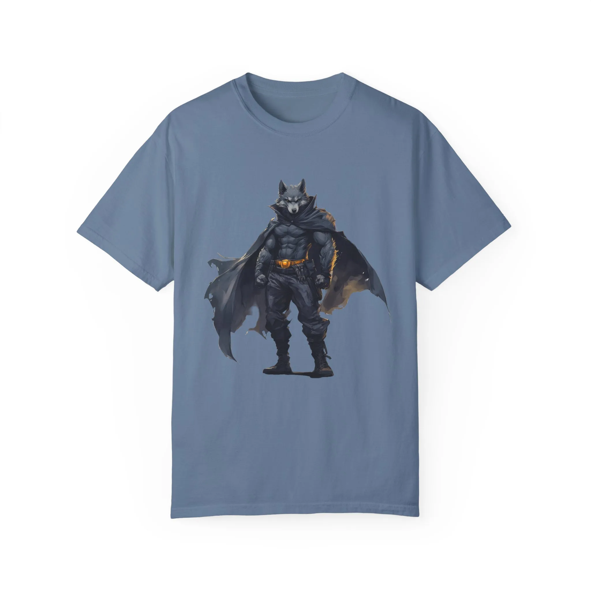 Heroic Wolf T-Shirt | Unisex Garment-Dyed Tee for Animal Lovers & Comic Fans - Image 21