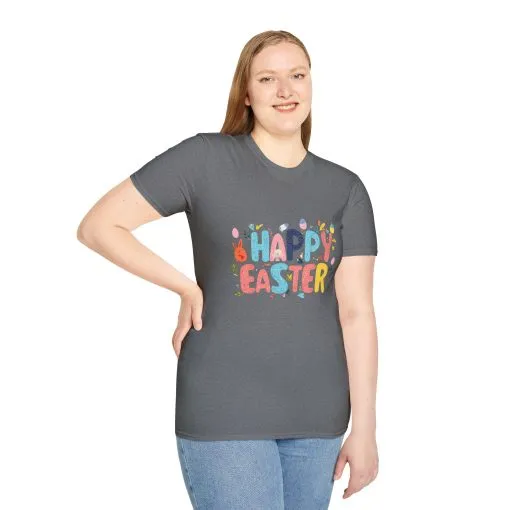 Happy Easter Unisex Softstyle T-Shirt - Vibrant Seasonal Tee for Spring Celebrations - Image 33