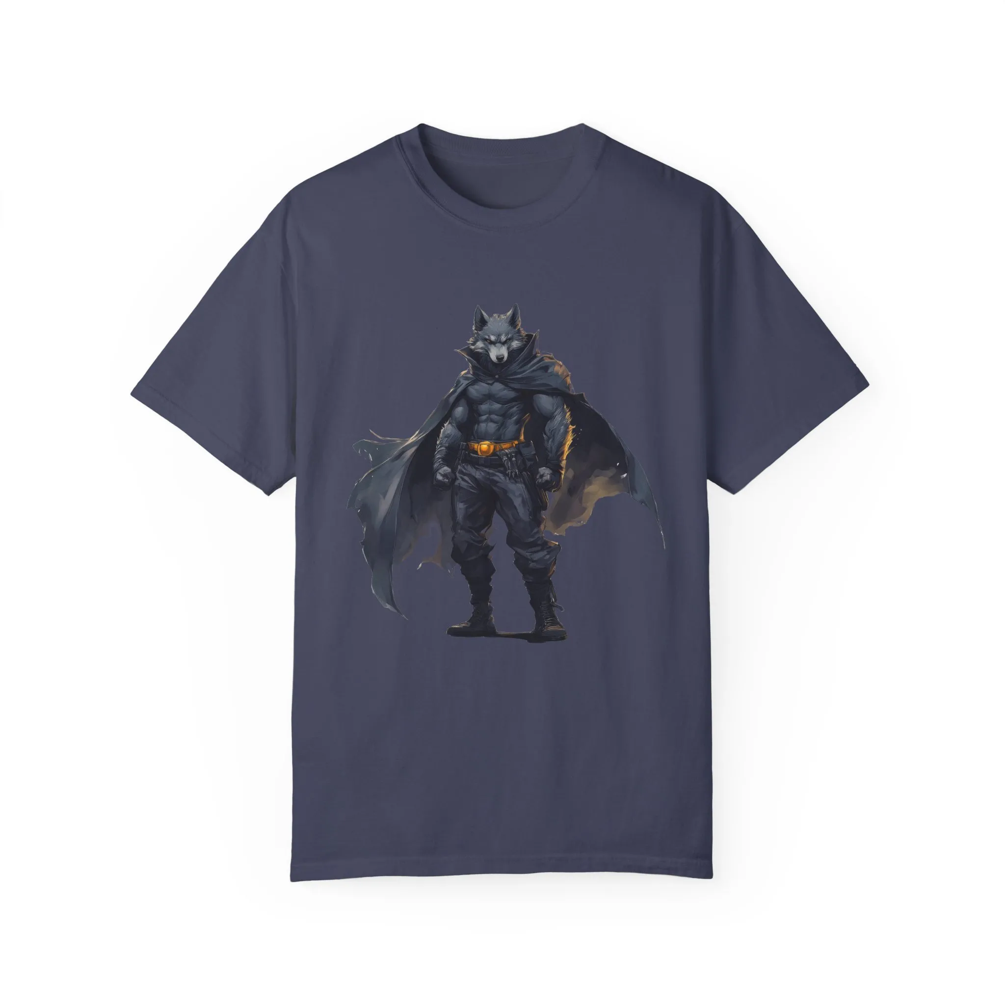 Heroic Wolf T-Shirt | Unisex Garment-Dyed Tee for Animal Lovers & Comic Fans - Image 41