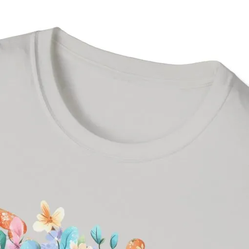Easter Blessings Unisex Softstyle T-Shirt – Spring Floral Design - Image 7