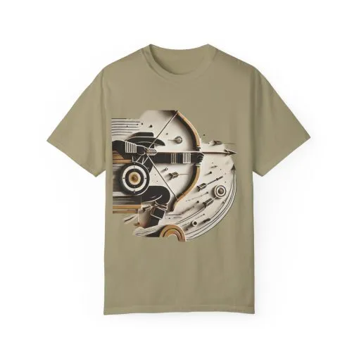 Retro-Inspired Unisex Garment-Dyed T-Shirt - Vintage Graphic Design - Image 13