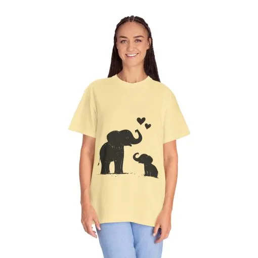 Heartwarming Elephant Love Unisex T-Shirt - Image 19