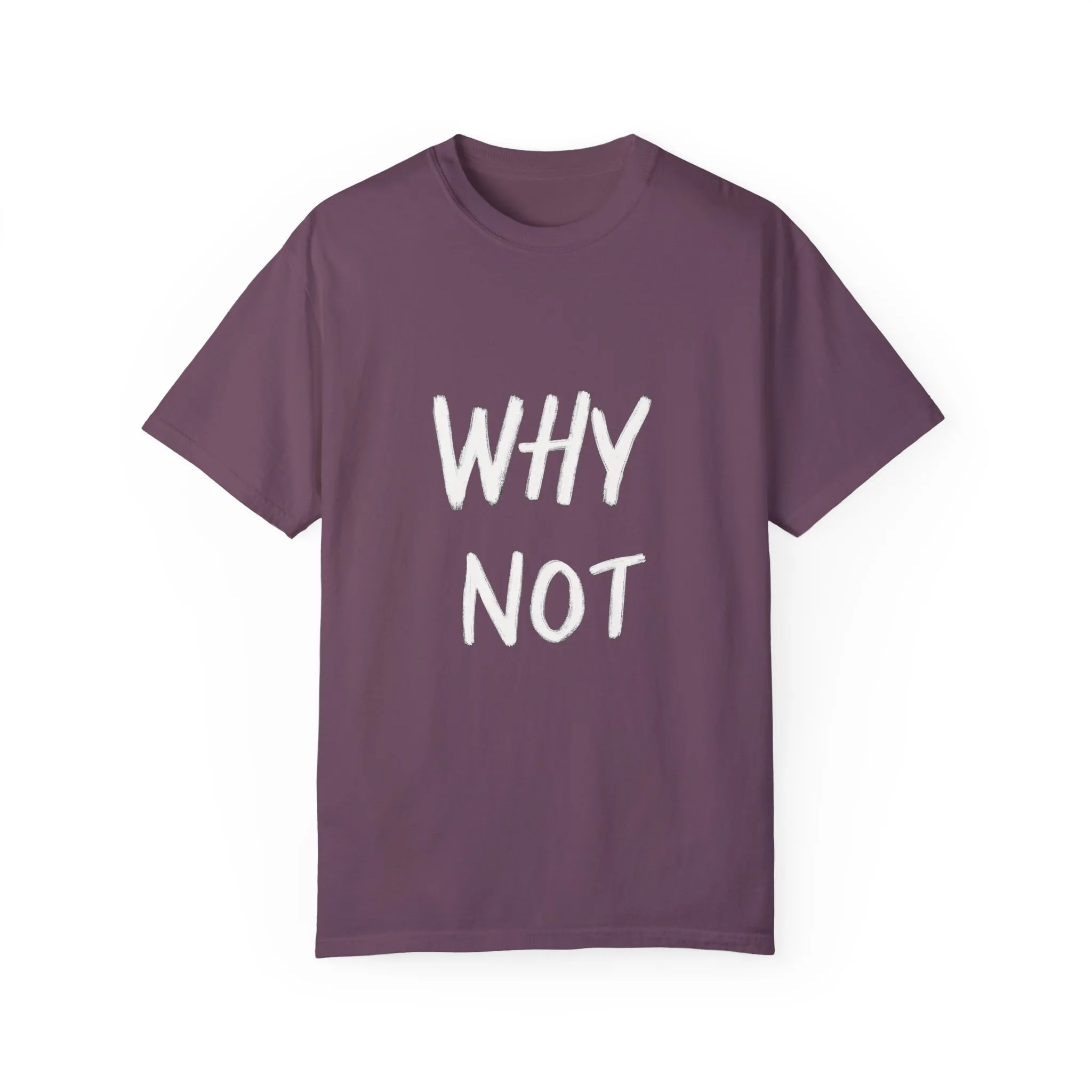 Unisex Why Not Garment-Dyed T-Shirt - Positive Vibe Casual Wear - Image 41