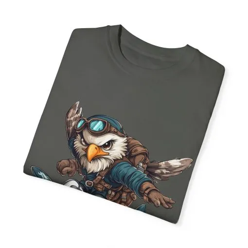 Adventure Owl Unisex Garment-Dyed T-Shirt - Perfect for Flyers and Animal Lovers - Image 10
