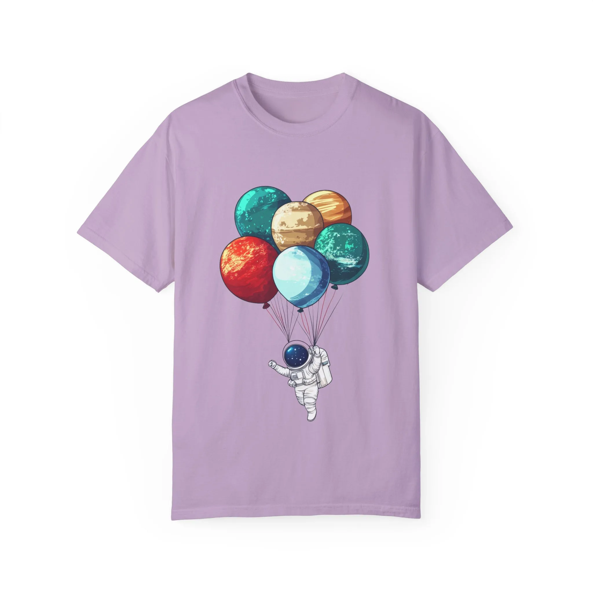Astronauts and Planets Graphic T-Shirt - Unisex Garment-Dyed Tee - Image 37
