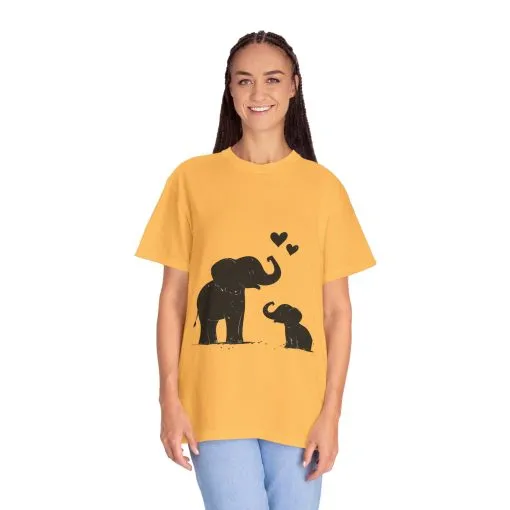 Heartwarming Elephant Love Unisex T-Shirt - Image 23