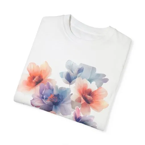 Floral Print Unisex T-Shirt - Perfect for Spring and Casual Occasions - Image 3