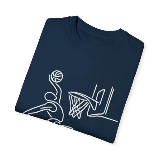 Unisex Basketball Outline T-shirt - Sporty Graphic Tee for Athletes - Image 18