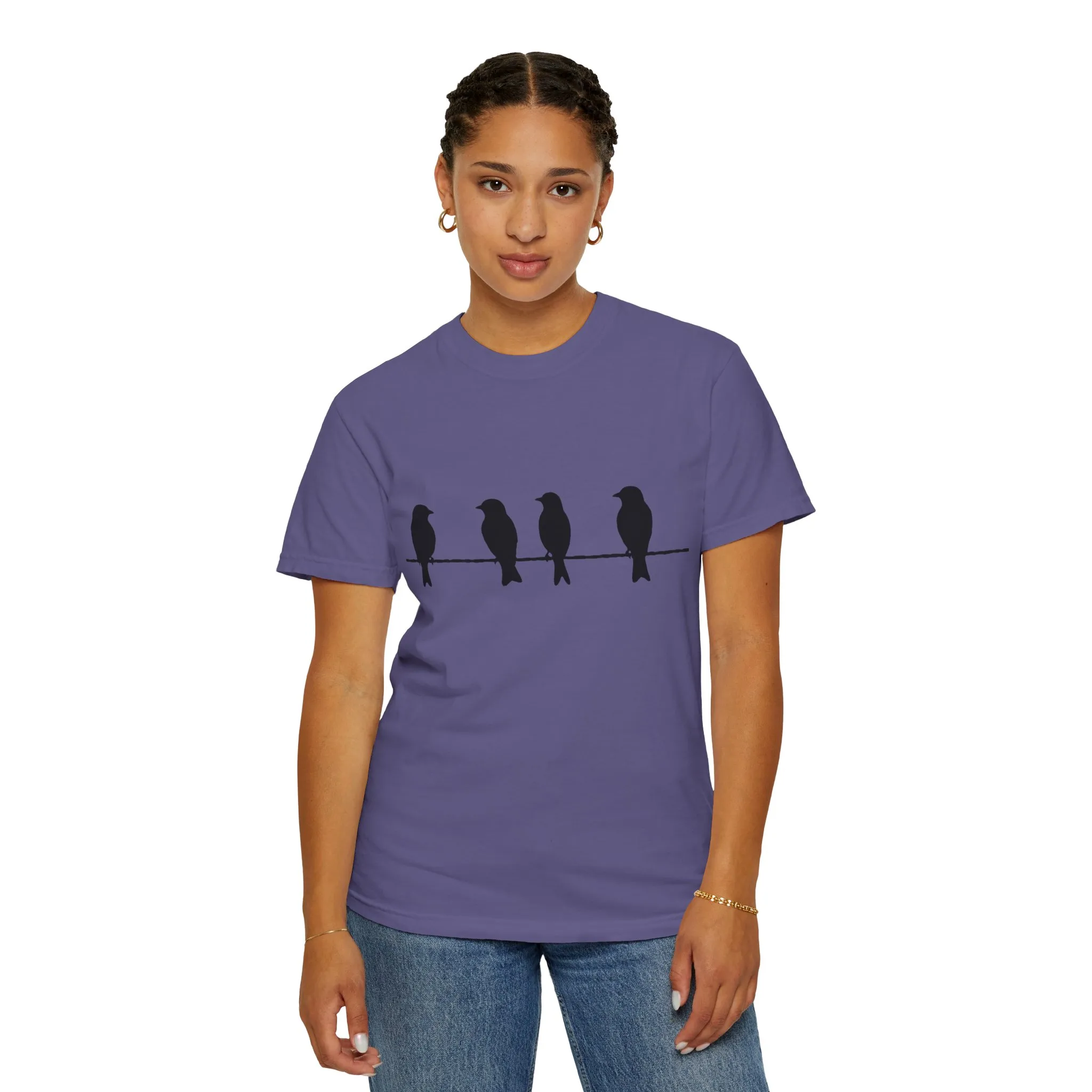 Minimalist Bird Silhouette Unisex T-Shirt - Image 32