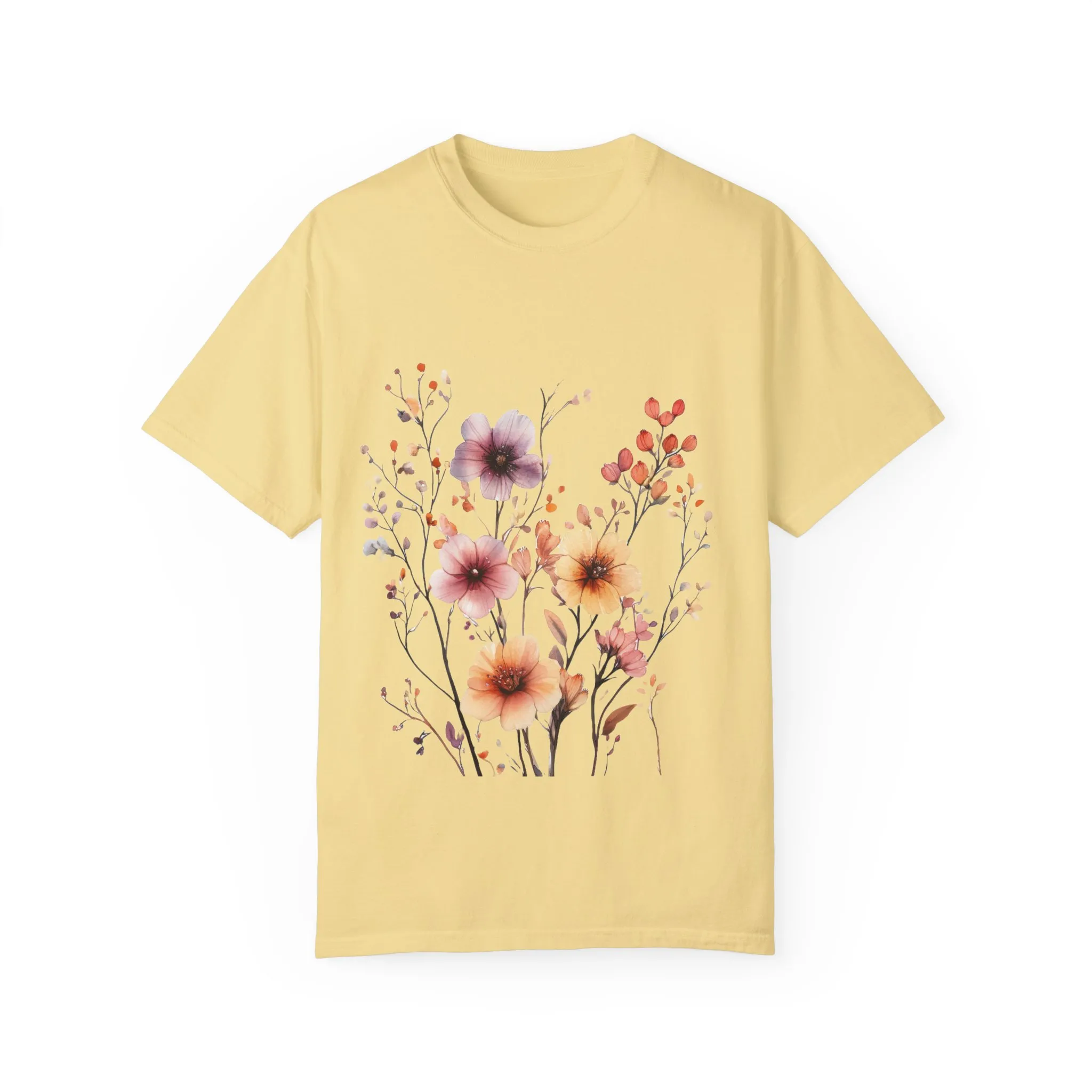 Floral Garden Unisex Garment-Dyed T-Shirt - Perfect for Spring and Casual Wear - Image 21