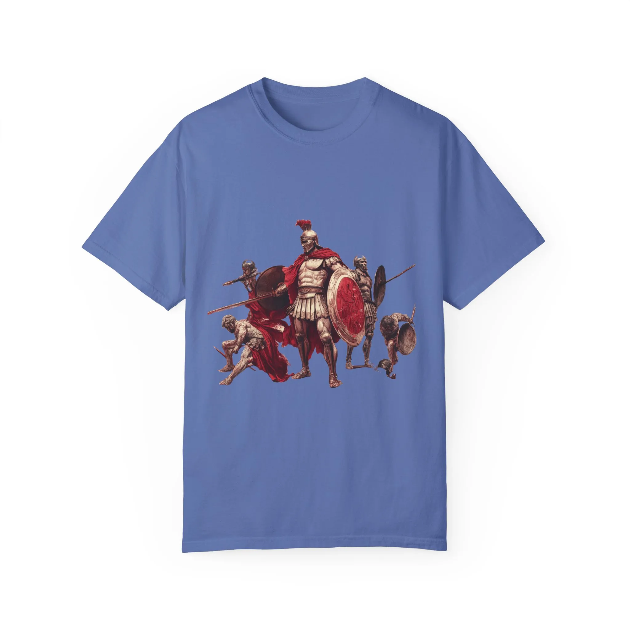 Warrior Spirit Unisex Garment-Dyed T-Shirt - Bold Roman Gladiator Design - Image 17