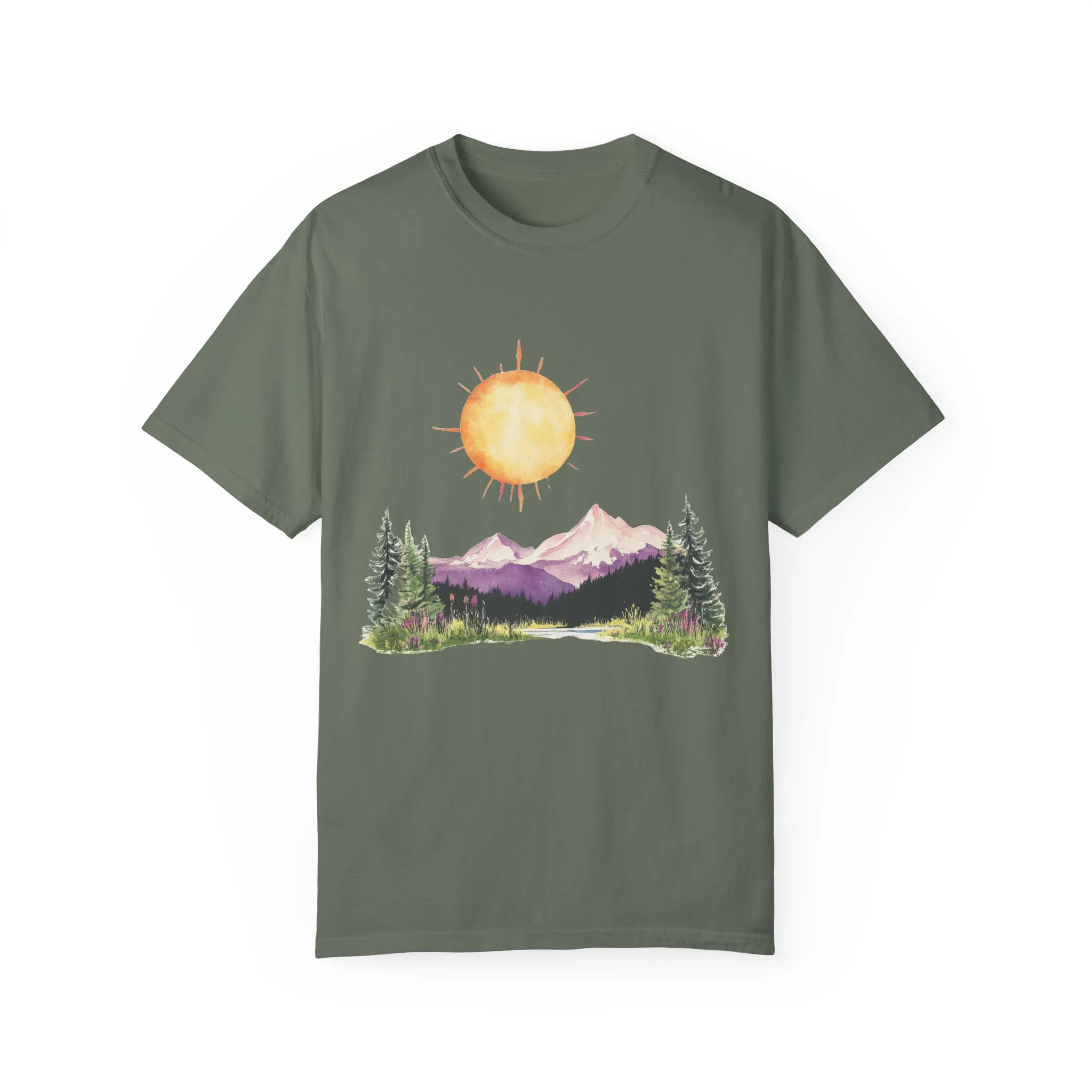 Sunrise Mountain Unisex T-shirt - Nature Lovers Tee - Image 17