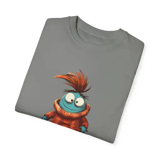 Unisex Garment-Dyed T-Shirt - 'Zero Chill' Fun Character Design - Image 26