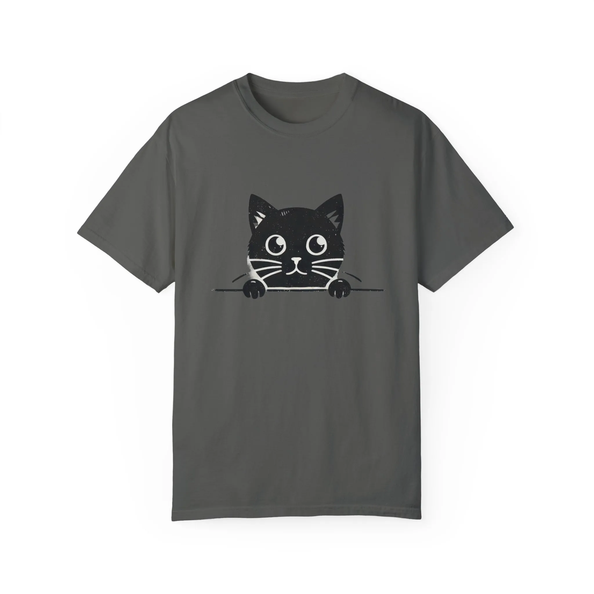 Cute Cat Design Unisex Garment-Dyed T-Shirt - Perfect for Animal Lovers - Image 5