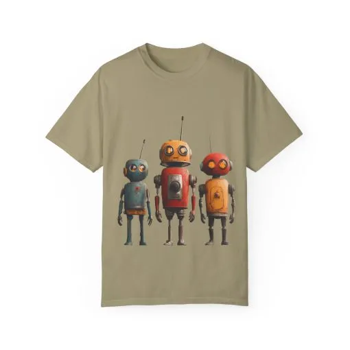 Vintage Robot Graphic Unisex T-shirt - Perfect for Tech Lovers - Image 13