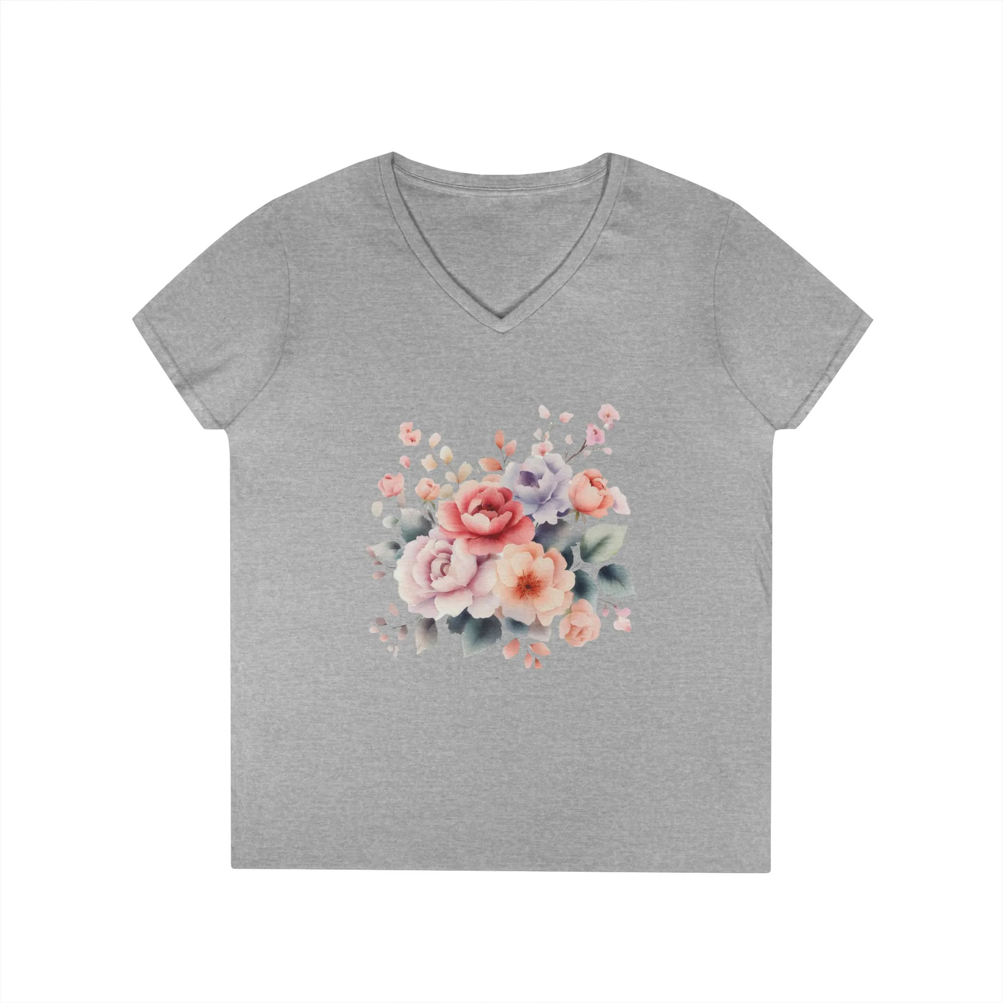 Ladies' V-Neck T-Shirt - Image 3