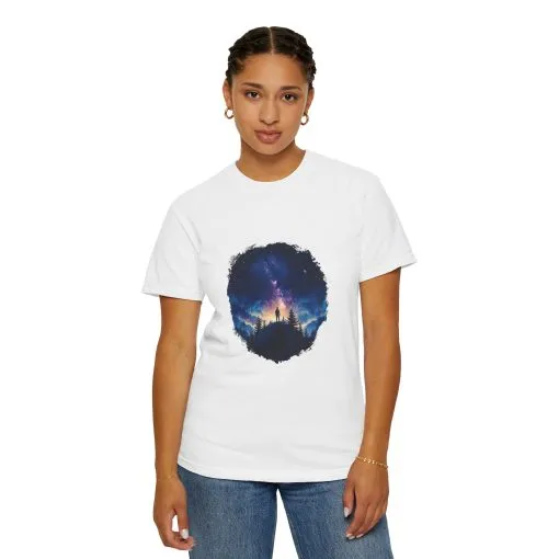 Galactic Night Unisex Garment-Dyed T-Shirt - Cosmic Adventure Tee - Image 8