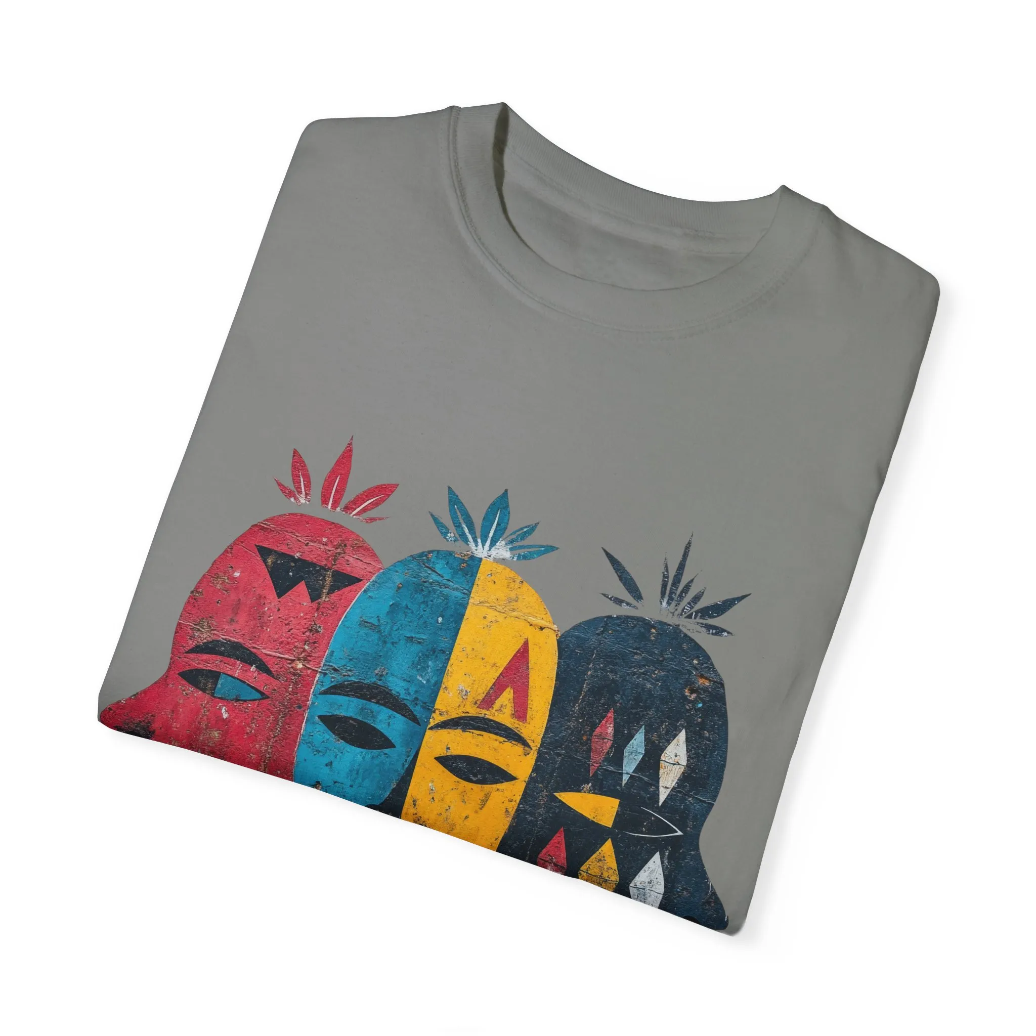 Vibrant Faces Unisex Garment-Dyed T-Shirt - Artistic Expression for Everyday Wear - Image 18