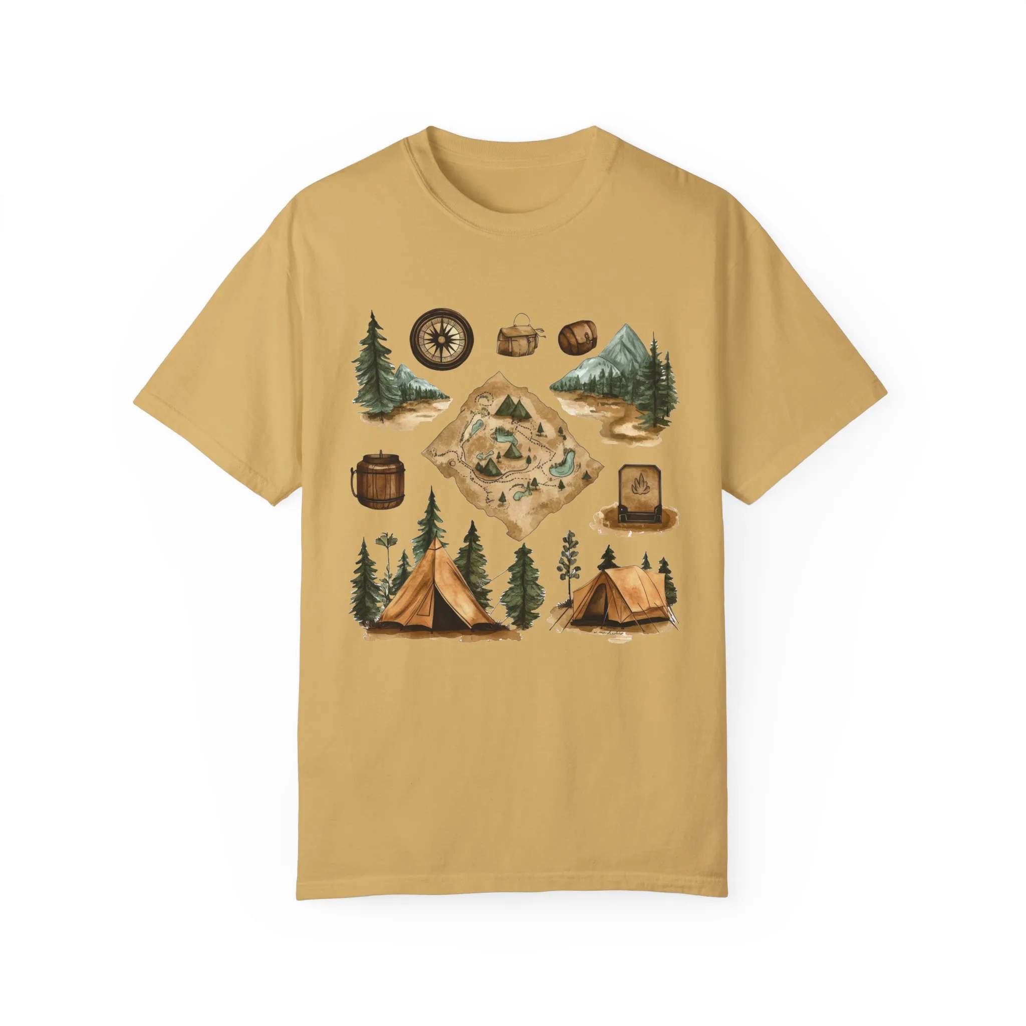 Adventure Awaits Unisex Garment-Dyed T-Shirt – Perfect for Nature Lovers and Camping Enthusiasts - Image 17