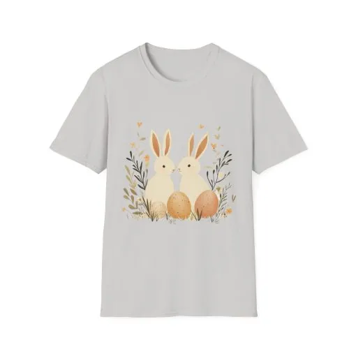 Easter Bunny Graphic Unisex Softstyle T-Shirt - Image 13