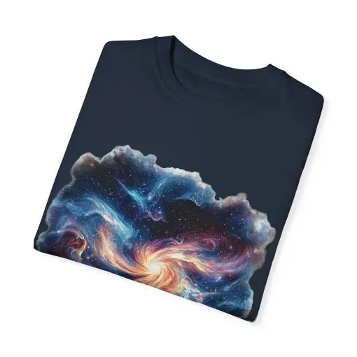 Cosmic Swirl Unisex Garment-Dyed T-Shirt - Perfect for Dreamers and Star Gazers - Image 26