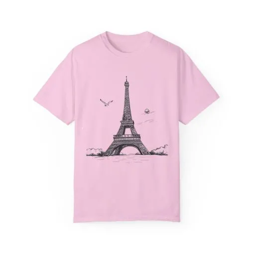 Eiffel Tower Graphic Unisex T-Shirt - Vintage Parisian Style - Image 33