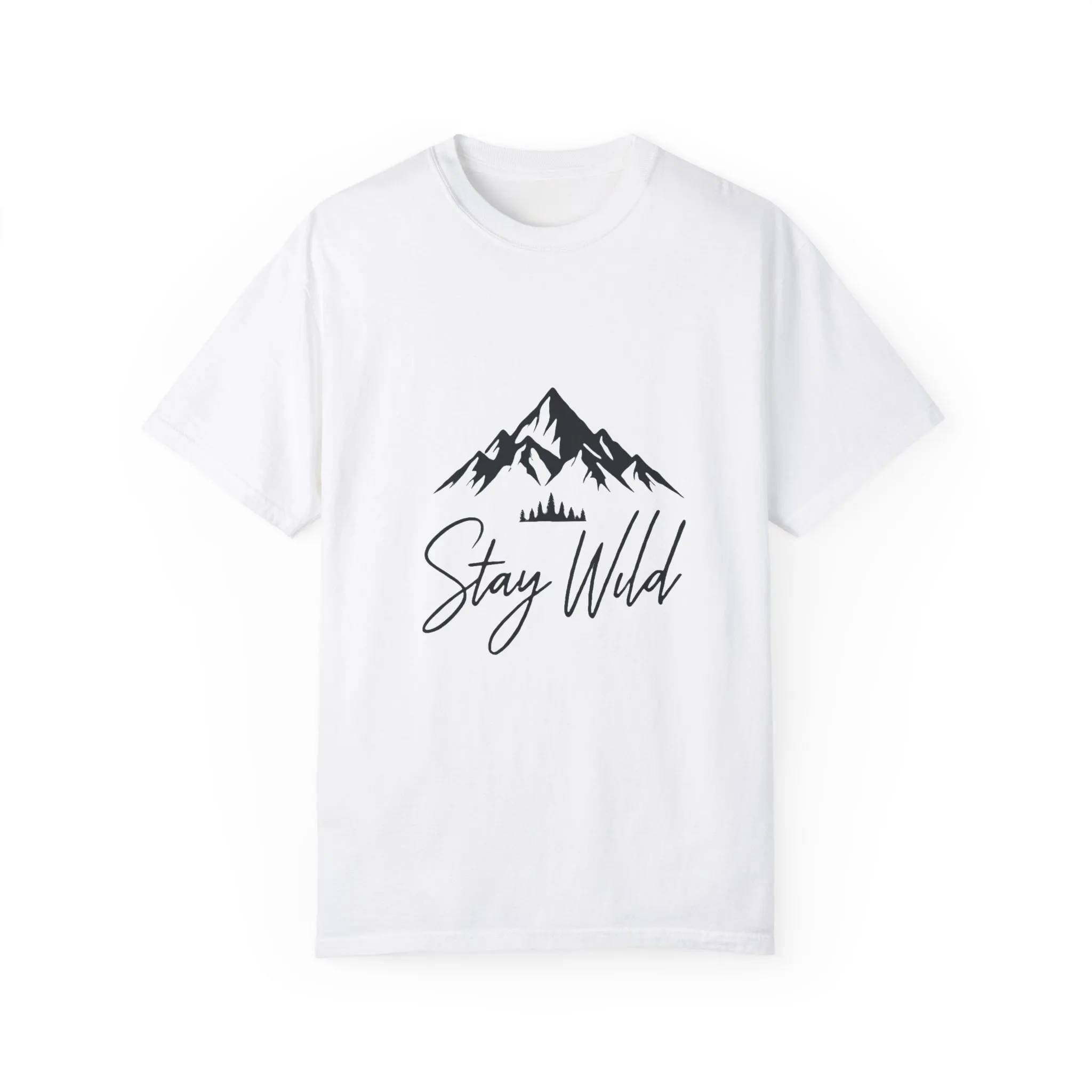 Stay Wild Unisex Garment-Dyed T-Shirt - Adventure & Nature Inspired - Image 2