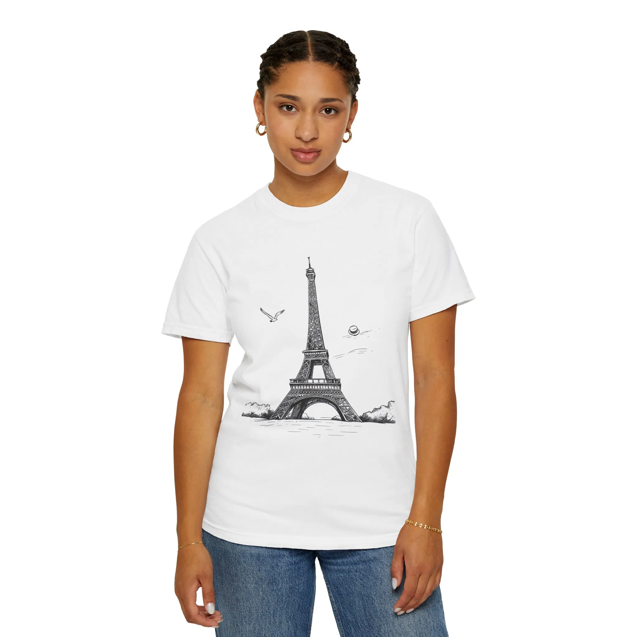 Eiffel Tower Graphic Unisex T-Shirt - Vintage Parisian Style - Image 8