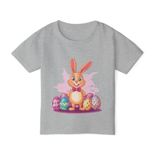 Easter Bunny Toddler T-Shirt - Cute Kids Cotton Tee - Image 2