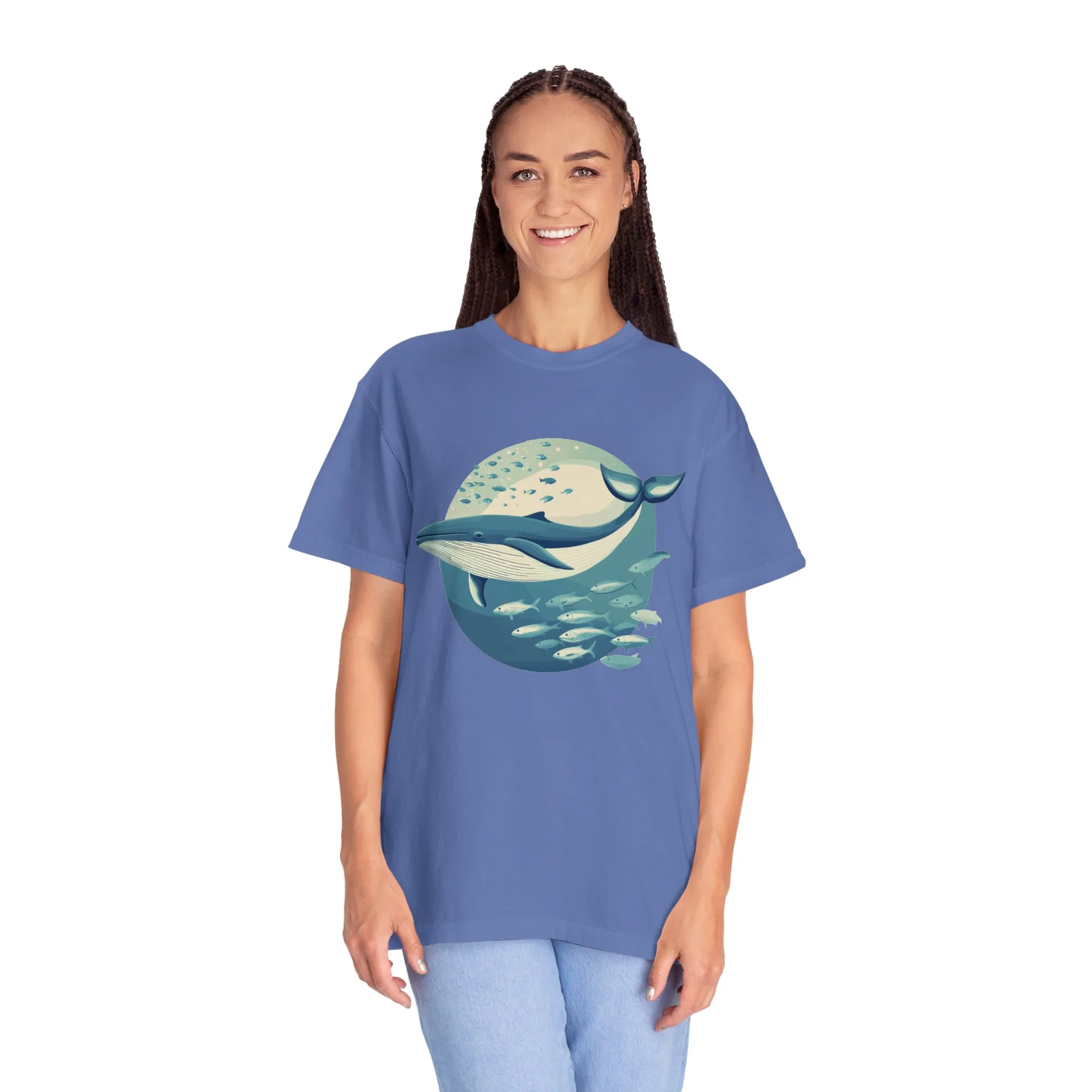 Whale Watching Unisex Garment-Dyed T-Shirt | Ocean Lover's Tee - Image 24