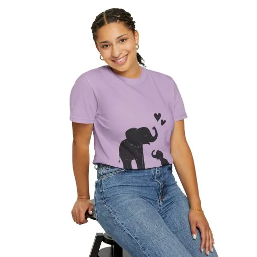 Heartwarming Elephant Love Unisex T-Shirt - Image 4