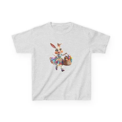 Easter Bunny Kids Tee - Cute Cotton T-Shirt for Spring Celebrations - Image 2