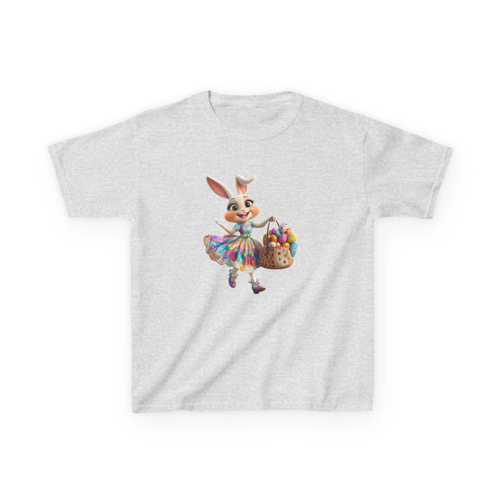 Easter Bunny Kids Tee - Cute Cotton T-Shirt for Spring Celebrations - Image 2