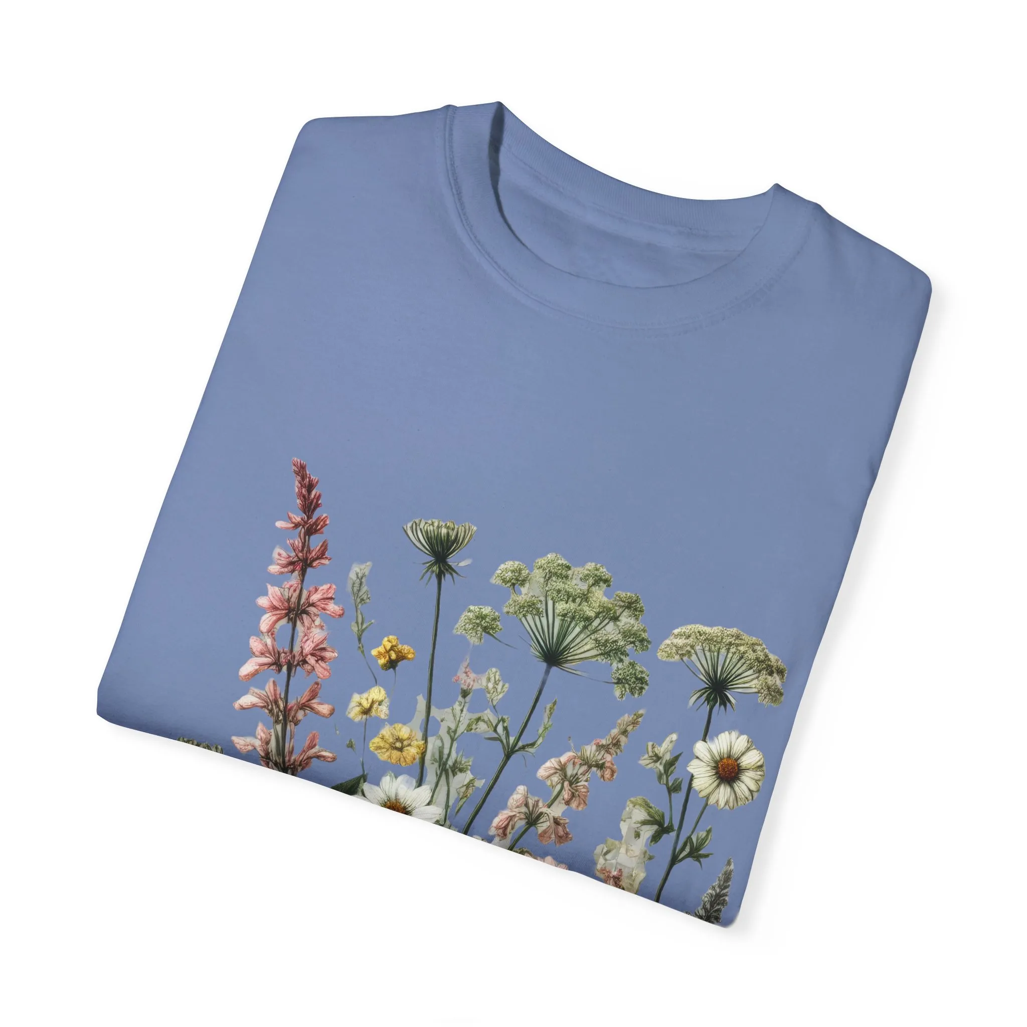 Botanical Print Unisex Garment-Dyed T-Shirt | Eco-Friendly Floral Tee for Nature Lovers - Image 22
