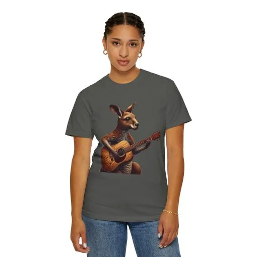 Cool Kangaroo Playing Guitar Unisex T-Shirt - Unique Gift for Music Lovers - Image 28