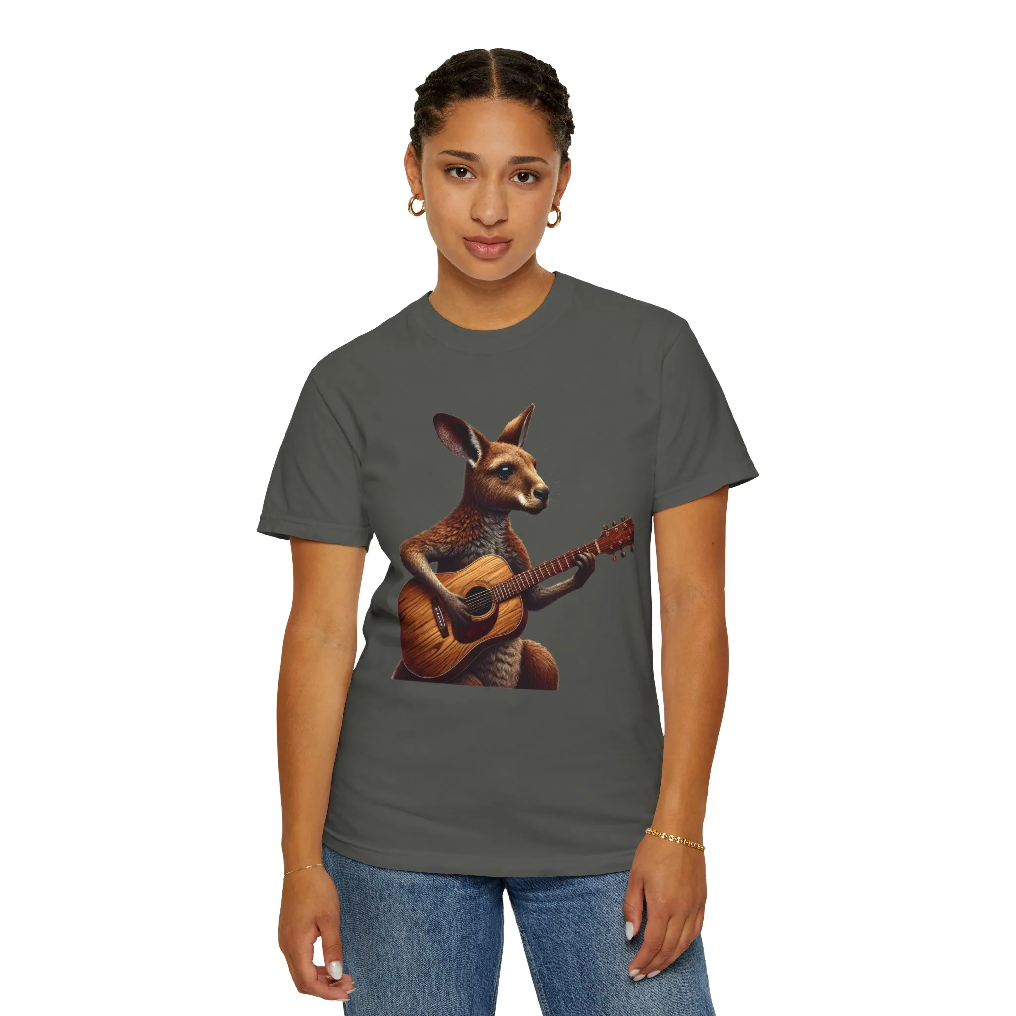 Cool Kangaroo Playing Guitar Unisex T-Shirt - Unique Gift for Music Lovers - Image 28