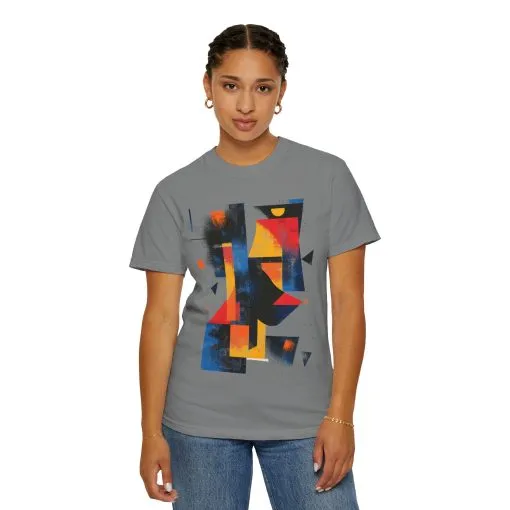 Colorful Abstract Art T-Shirt | Unisex Garment-Dyed Tee - Image 12