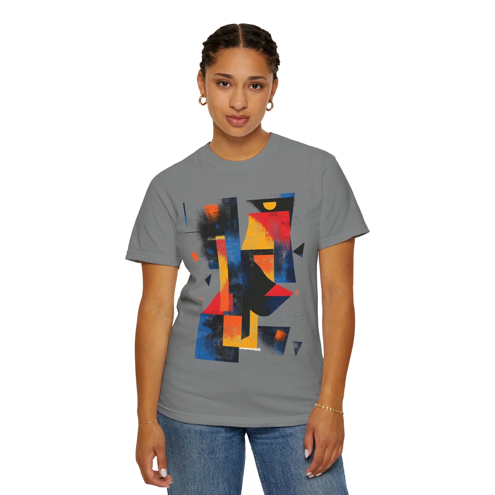 Colorful Abstract Art T-Shirt | Unisex Garment-Dyed Tee - Image 12