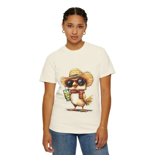 Funny Beach Bird T-Shirt - Unisex Garment-Dyed Summertime Tee - Image 12