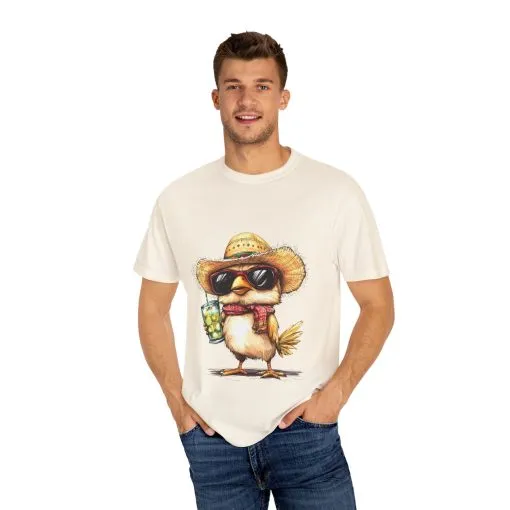 Funny Beach Bird T-Shirt - Unisex Garment-Dyed Summertime Tee - Image 11