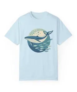 Whale Watching Unisex Garment-Dyed T-Shirt | Ocean Lover's Tee