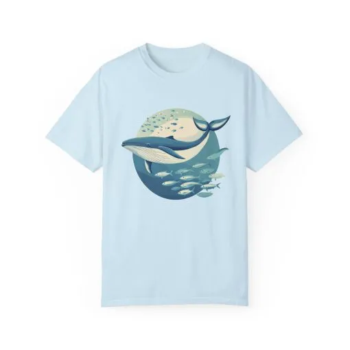 Whale Watching Unisex Garment-Dyed T-Shirt | Ocean Lover's Tee