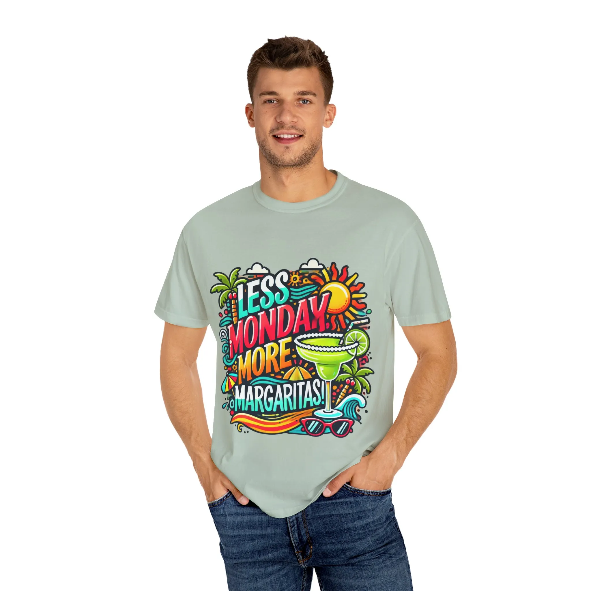 Less Monday More Margaritas Unisex T-Shirt - Fun Summer Vibes - Image 28